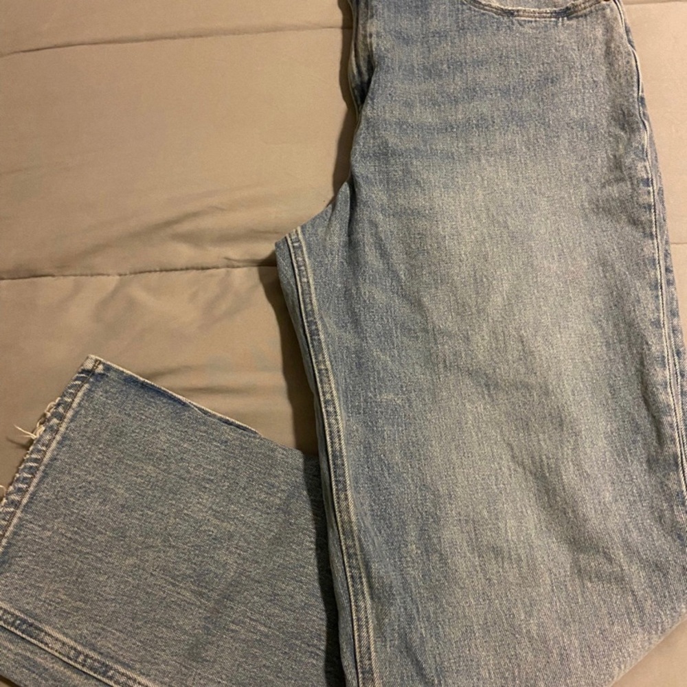 Abercrombie & fitch  curve love ultra high rise 90s straight jeans